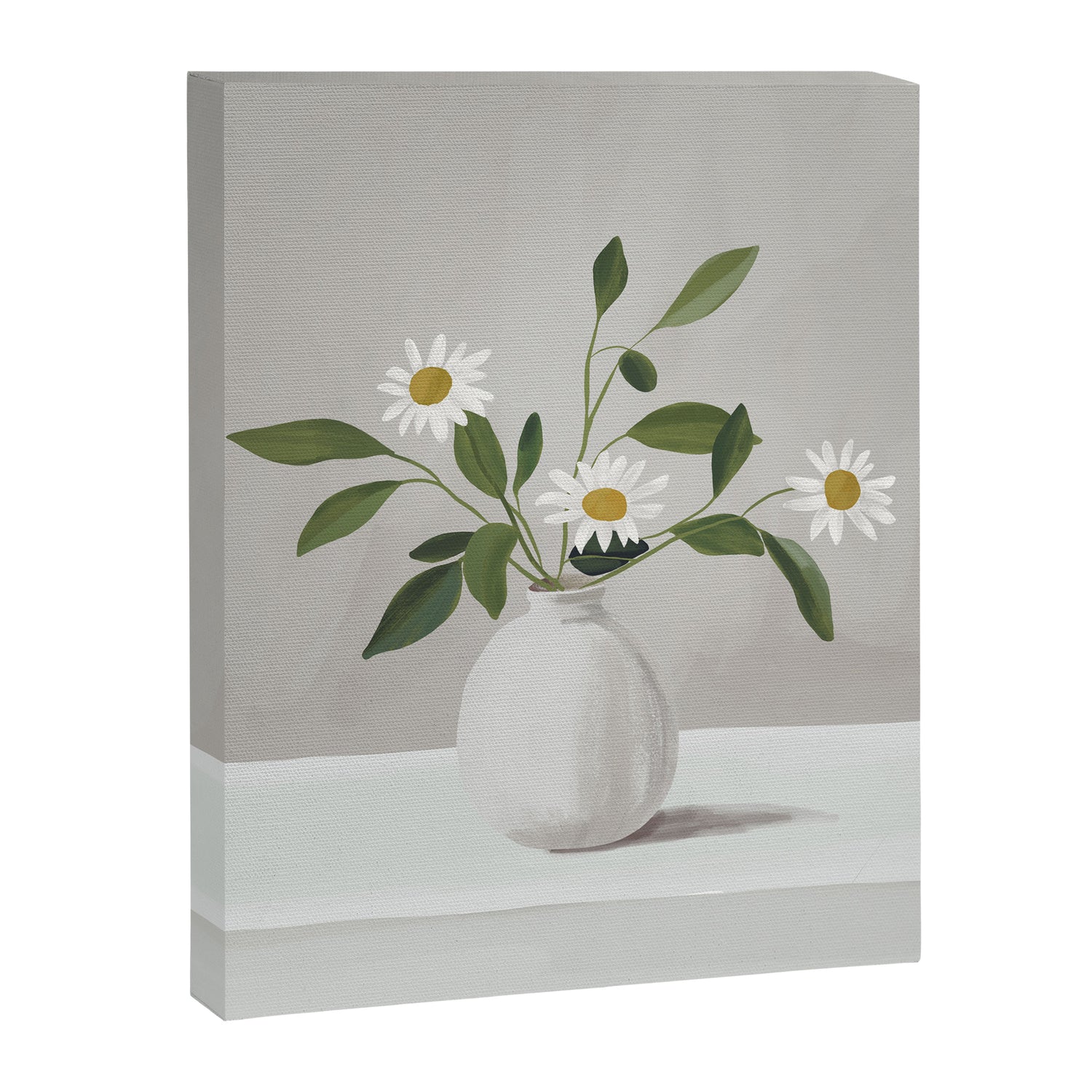 Minimalist Daisy Flowers Canvas Print Gallery Image 3
