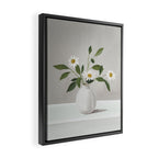 Minimalist Daisy Flowers Framed Canvas Print Gallery Image 2