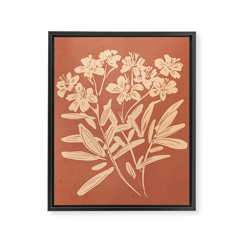 Minimalist Flowers 2 Framed Canvas Print Gallery Image 6