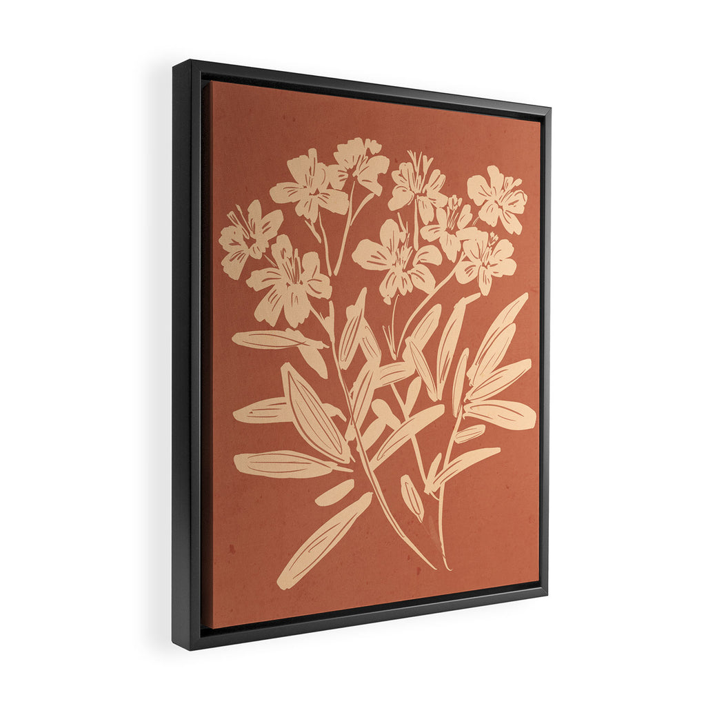 Minimalist Flowers 2 Framed Canvas Print Gallery Image 2