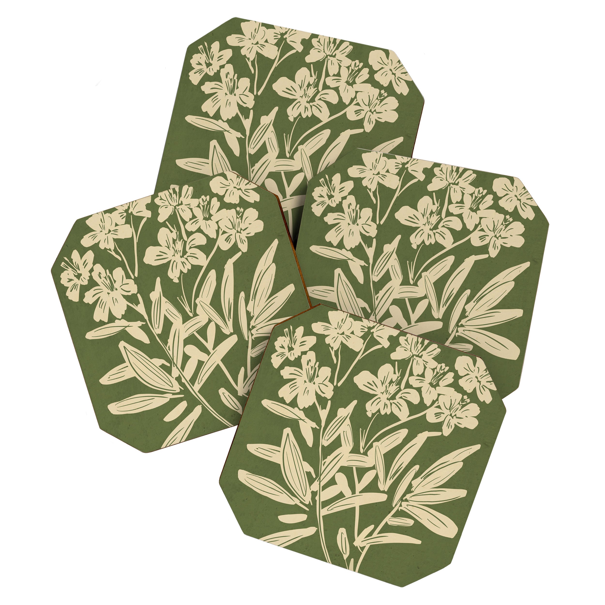 Minimalist Flowers 3 Coaster Gallery Image 1