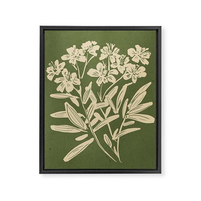 Minimalist Flowers 3 Framed Canvas Print Gallery Image 1