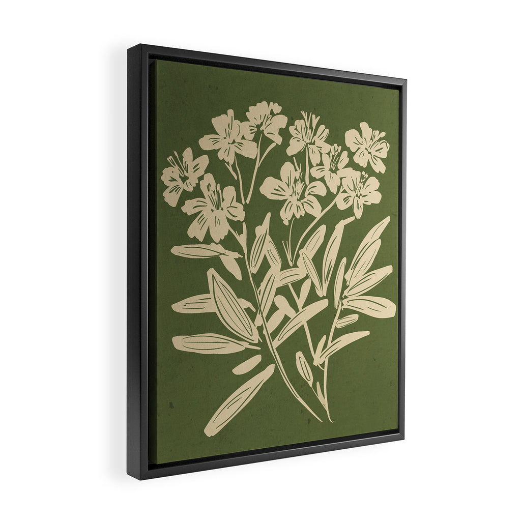 Minimalist Flowers 3 Framed Canvas Print Gallery Image 2
