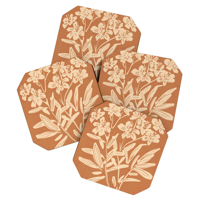 Minimalist Flowers 4 Coaster Gallery Image 1