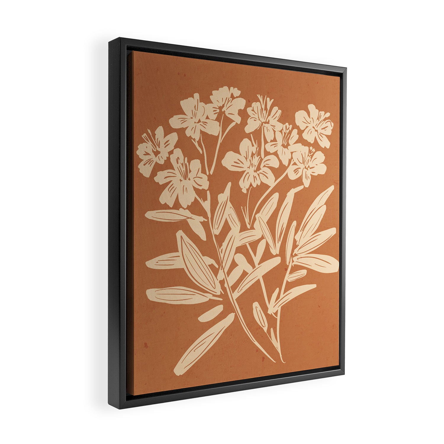 Minimalist Flowers 4 Framed Canvas Print Gallery Image 2