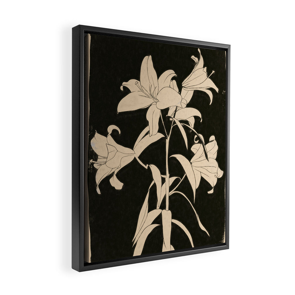 Minimalist Flowers 6 Framed Canvas Print Gallery Image 2