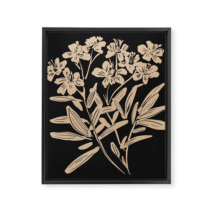 Minimalist Flowers  Framed Canvas Print Gallery Image 1