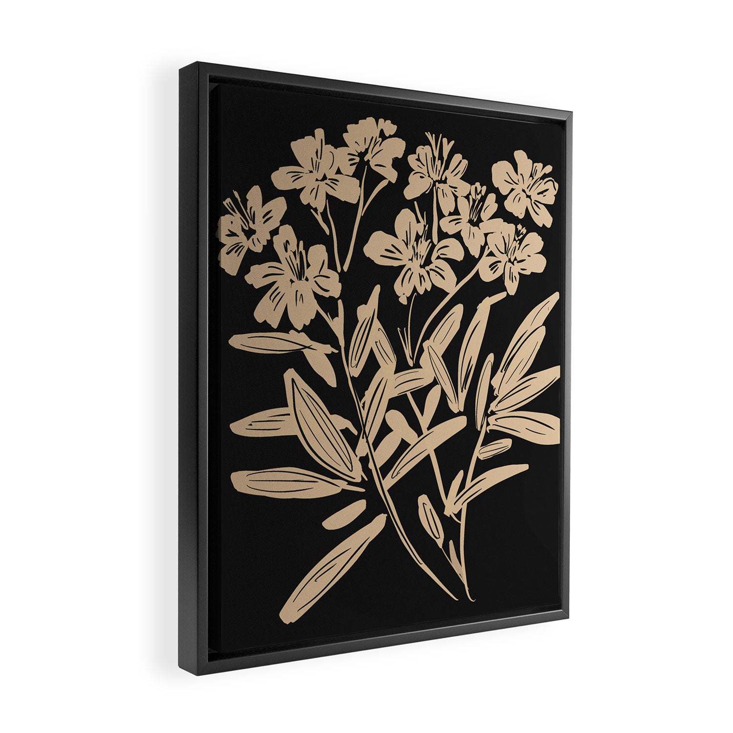 Minimalist Flowers  Framed Canvas Print Gallery Image 2