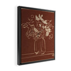 Minimalist Flowers In A Vase 2 Framed Canvas Print Gallery Image 2