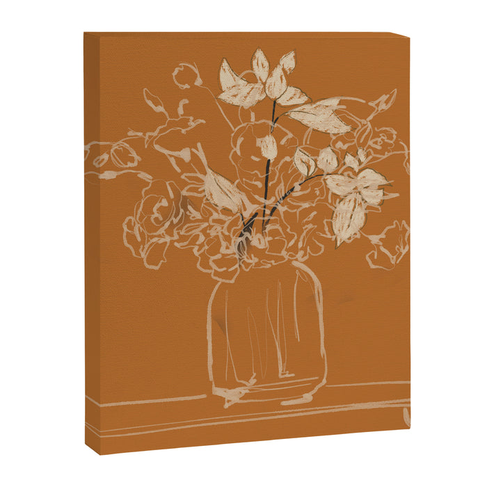 Minimalist Flowers In A Vase 3 Canvas Print Gallery Image 1
