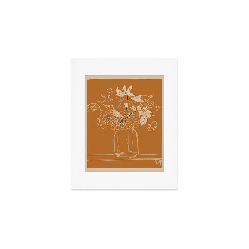 Minimalist Flowers In A Vase 3 Art Print Gallery Image 1