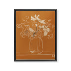 Minimalist Flowers In A Vase 3 Framed Canvas Print Gallery Image 6