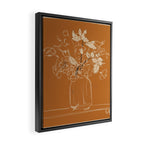 Minimalist Flowers In A Vase 3 Framed Canvas Print Gallery Image 2