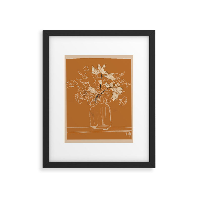 Minimalist Flowers In A Vase 3 Framed Art Print Gallery Image 5