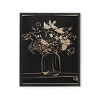 Minimalist Flowers In A Vase 4 Framed Canvas Print Gallery Image 6