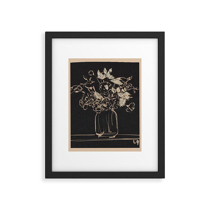 Minimalist Flowers In A Vase 4 Framed Art Print Gallery Image 1