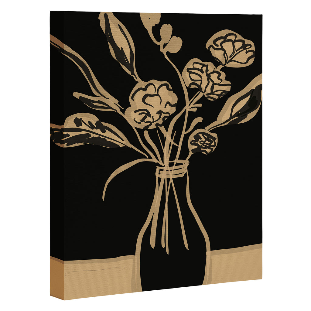 Minimalist Flowers In A Vase 5 Canvas Print Gallery Image 3