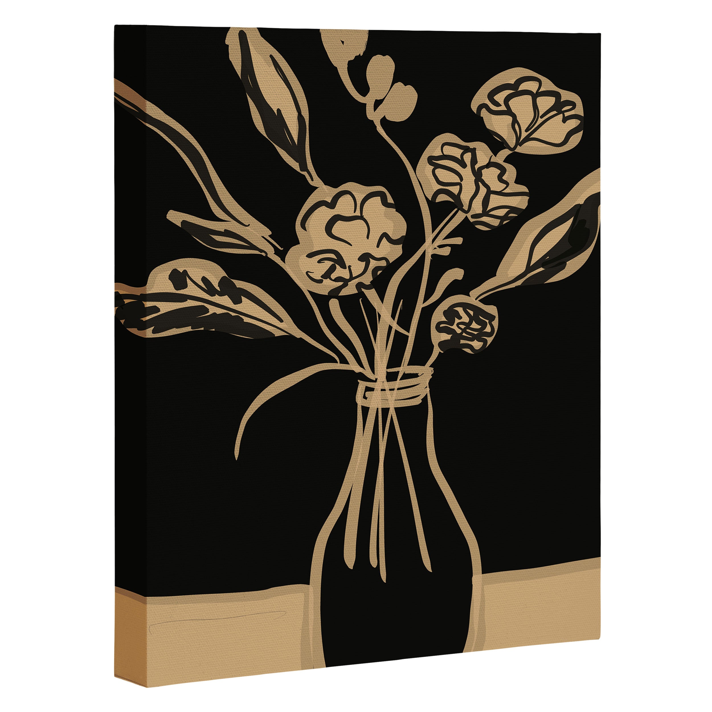 Minimalist Flowers In A Vase 5 Canvas Print Gallery Image 3