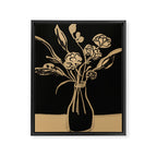 Minimalist Flowers In A Vase 5 Framed Canvas Print Gallery Image 6
