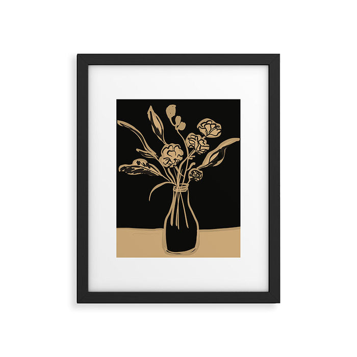 Minimalist Flowers In A Vase 5 Framed Art Print Gallery Image 1