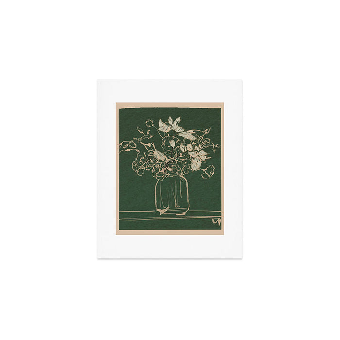 Minimalist Flowers In A Vase Art Print Gallery Image 1