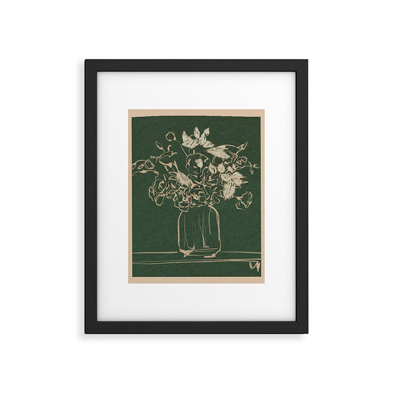 Minimalist Flowers In A Vase Framed Art Print Gallery Image 5