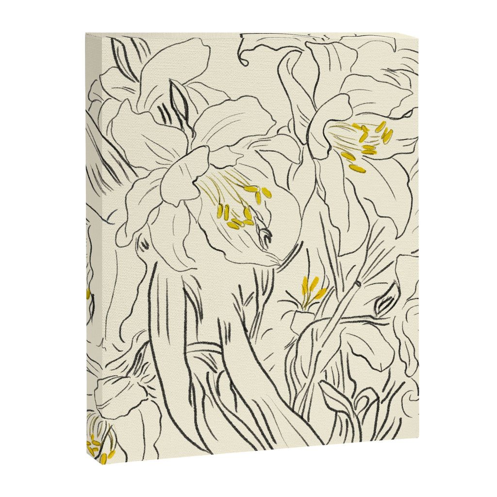 Minimalist Garden flowers Canvas Print Gallery Image 8