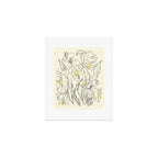 Minimalist Garden flowers Art Print Gallery Image 1