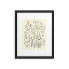 Minimalist Garden flowers Framed Art Print Gallery Image 4