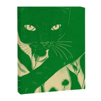 Minimalist Green Cat 2 Canvas Print Gallery Image 6