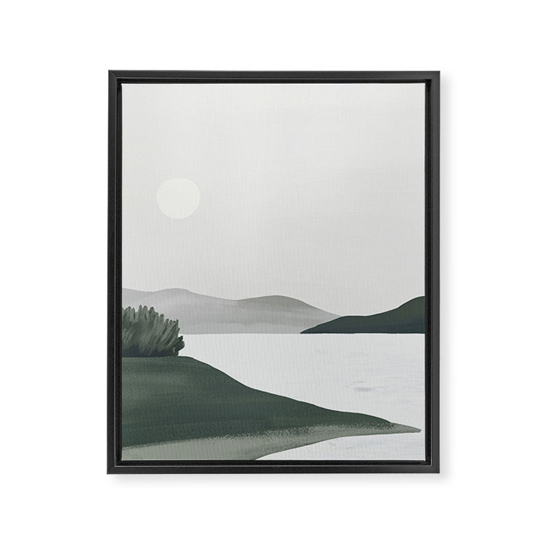 Minimalist Landscape Framed Canvas Print Gallery Image 8