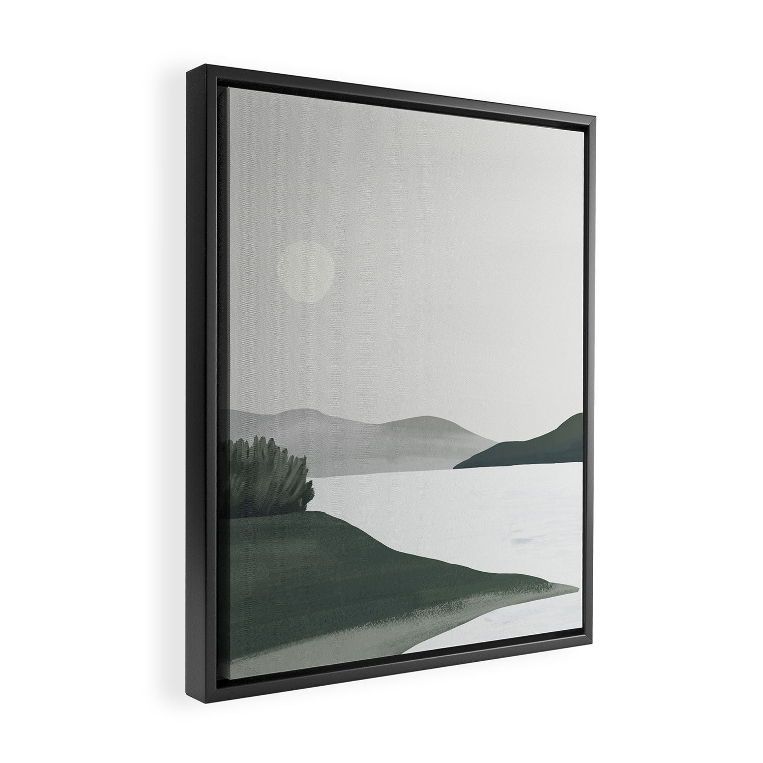 Minimalist Landscape Framed Canvas Print Gallery Image 2
