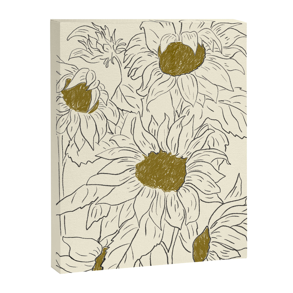 Minimalist Sunflowers 2 Canvas Print Gallery Image 6
