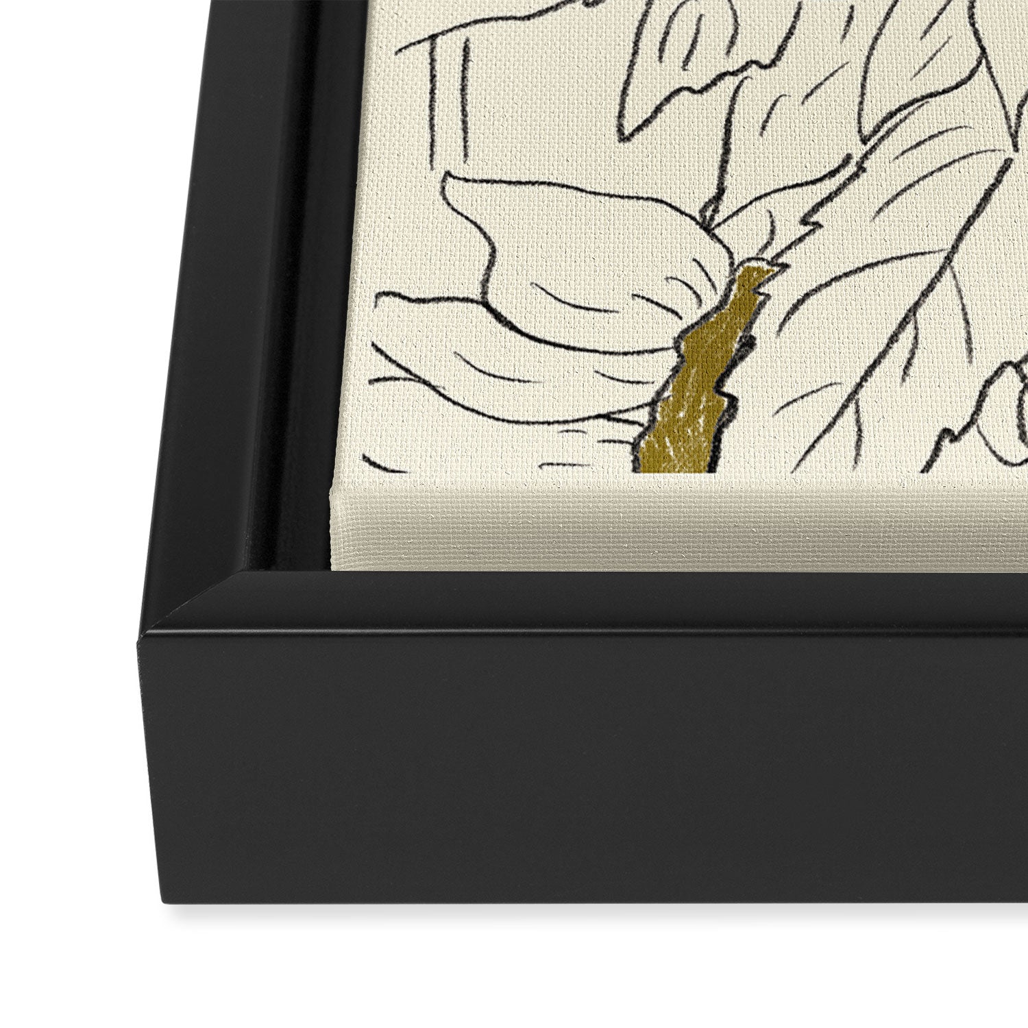 Minimalist Sunflowers 2 Framed Canvas Print Gallery Image 3