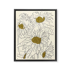 Minimalist Sunflowers 2 Framed Canvas Print Gallery Image 6