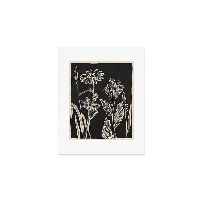 Minimalist wildflowers 3 Art Print Gallery Image 1
