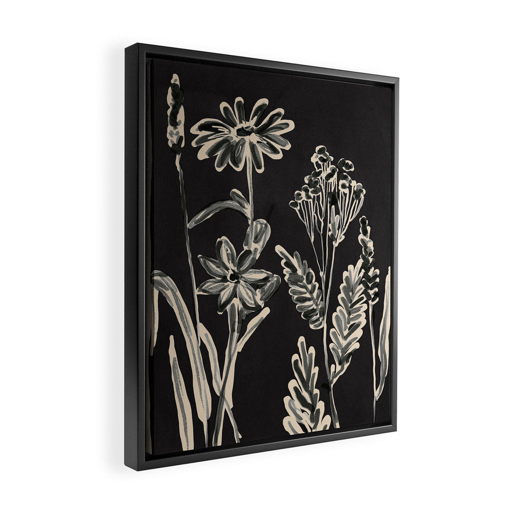 Minimalist wildflowers 3 Framed Canvas Print Gallery Image 2