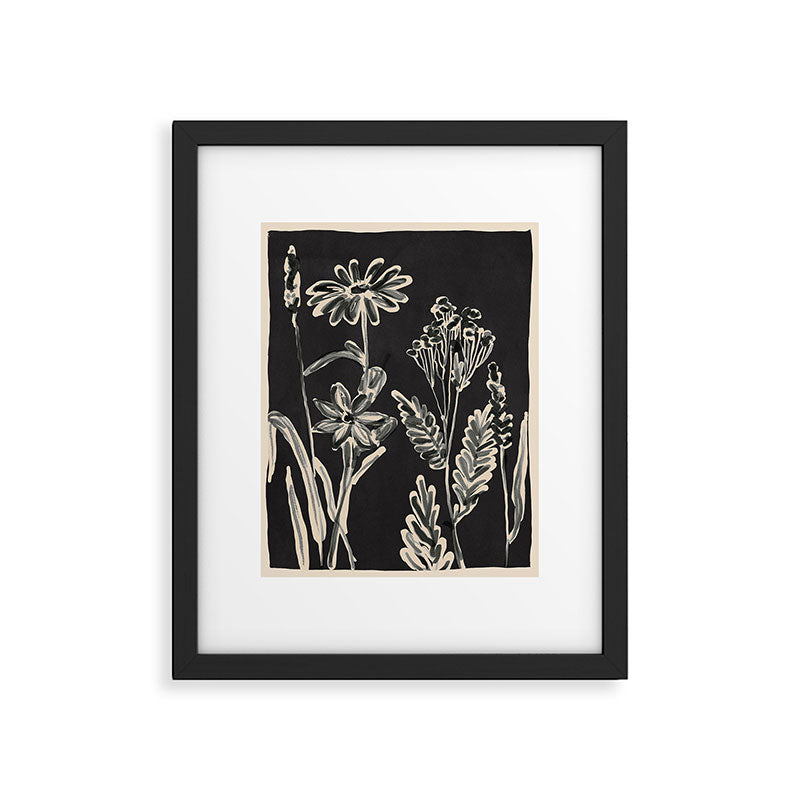Minimalist wildflowers 3 Framed Art Print Gallery Image 5