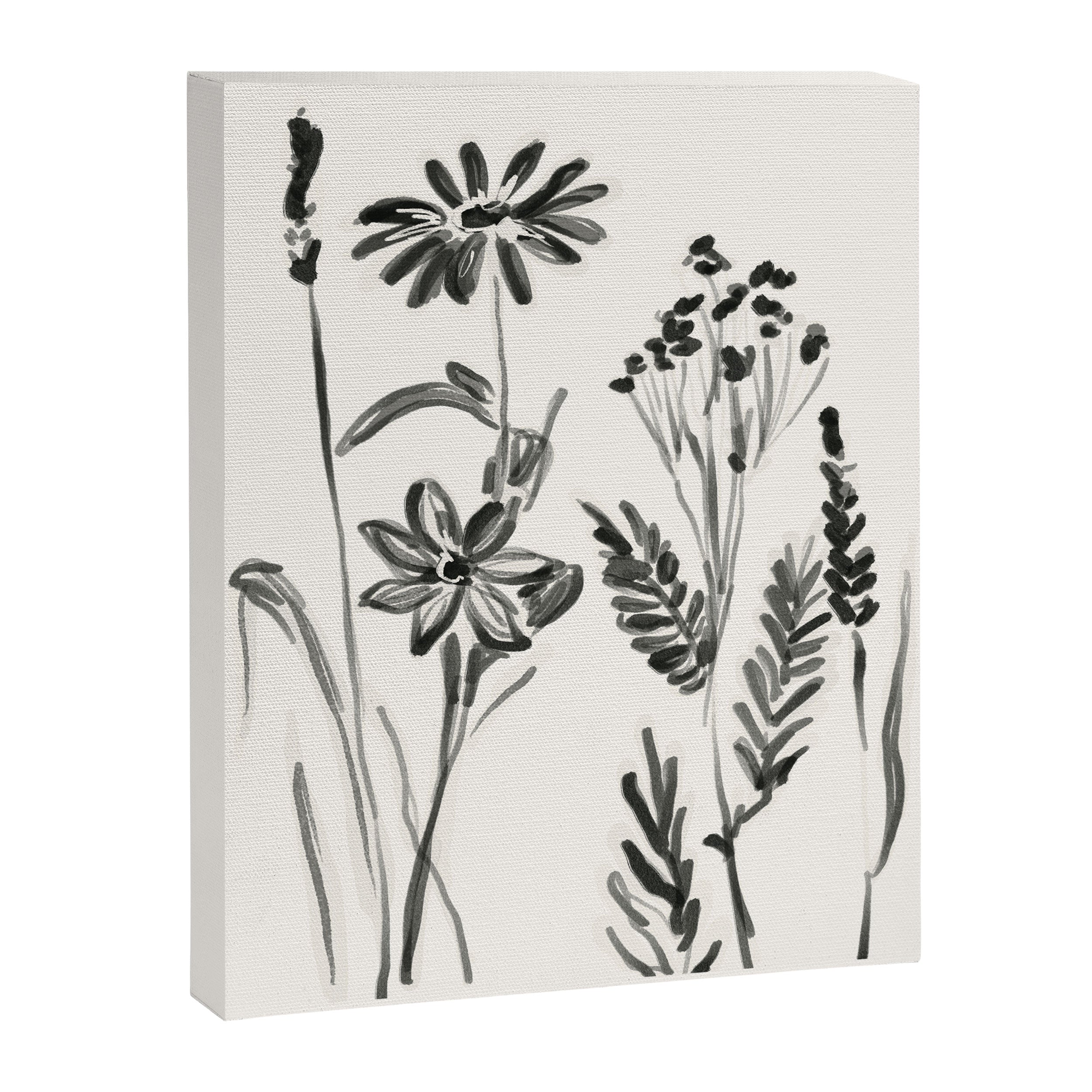 Minimalist wildflowers Canvas Print Gallery Image 6