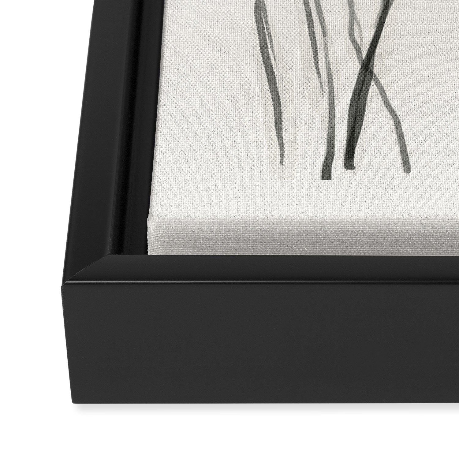 Minimalist wildflowers Framed Canvas Print Gallery Image 3
