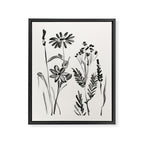 Minimalist wildflowers Framed Canvas Print Gallery Image 6