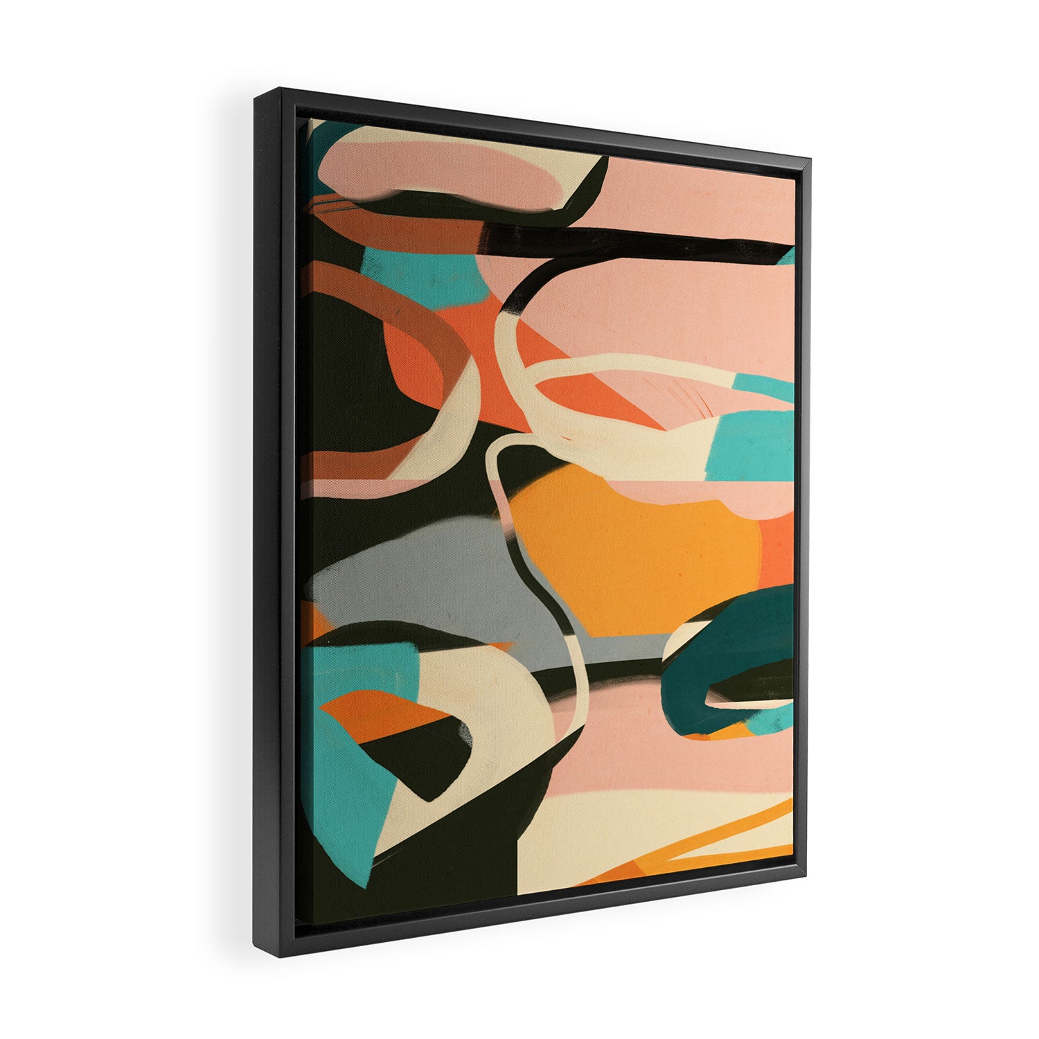 Modern Abstract Art 110 Framed Canvas Print Gallery Image 2
