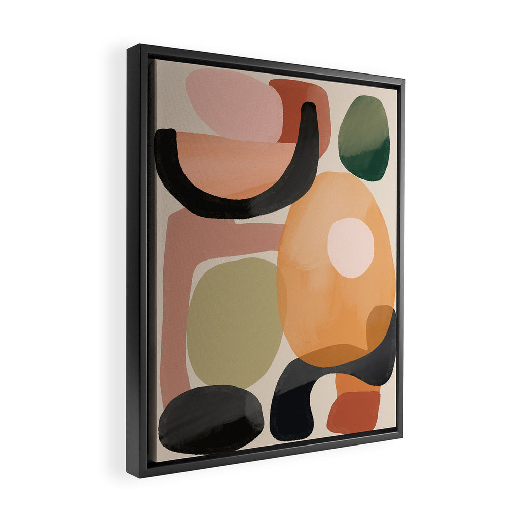 Modern Abstract Art 144 Framed Canvas Print Gallery Image 2