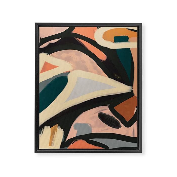 Modern Abstract Art 151 Framed Canvas Print Gallery Image 1