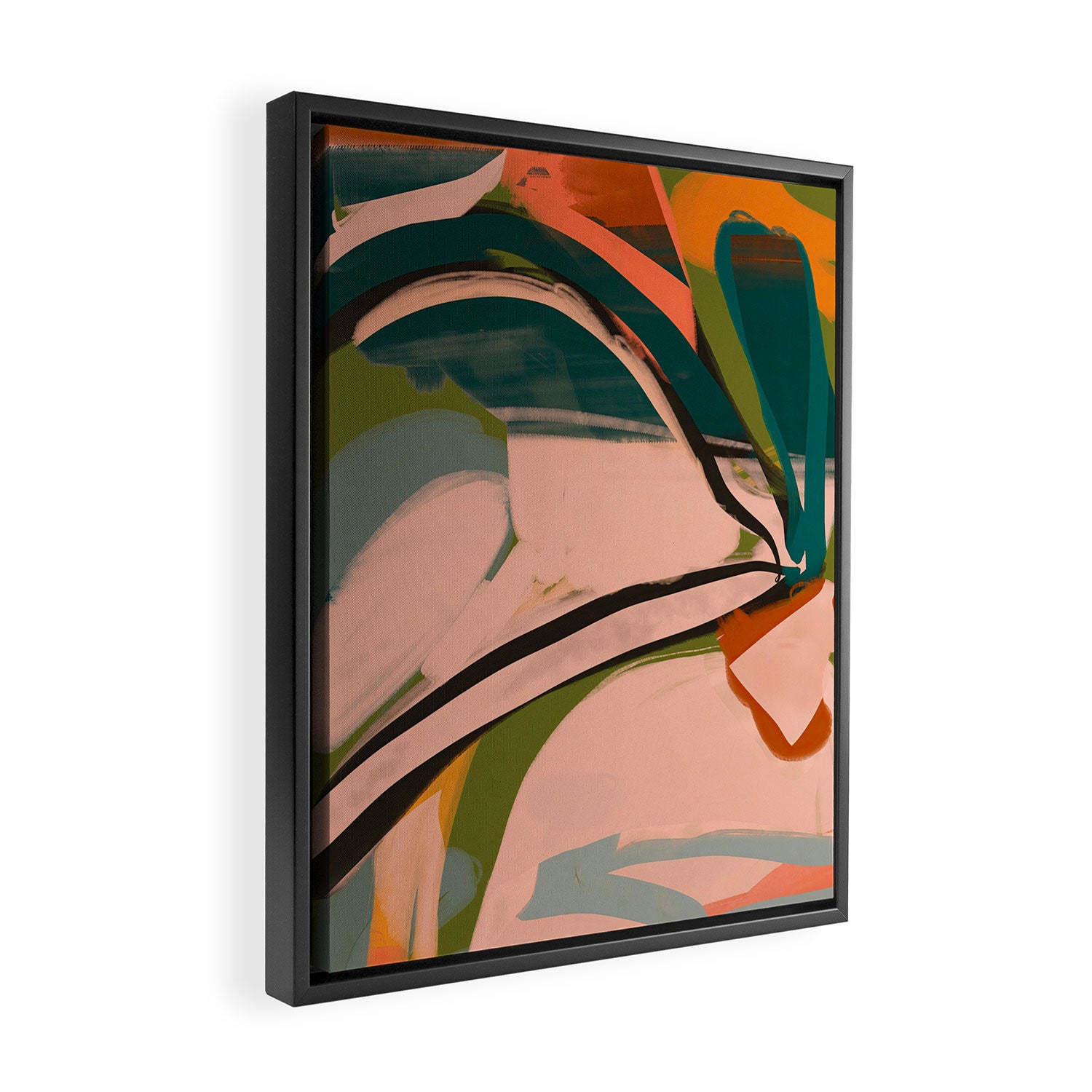 Modern Abstract Art 152 Framed Canvas Print Gallery Image 2