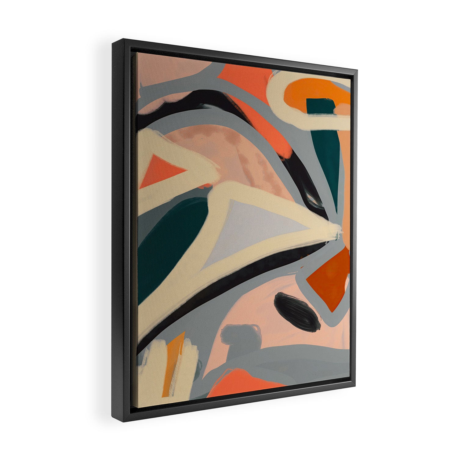 Modern Abstract Art 153 Framed Canvas Print Gallery Image 2