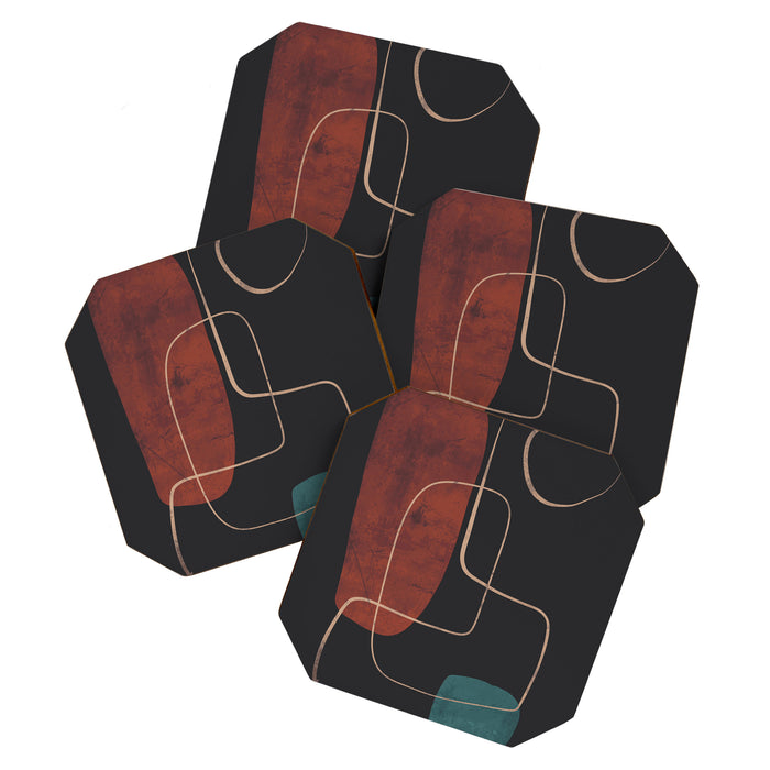 Modern Abstract Art 16 Coaster Gallery Image 1