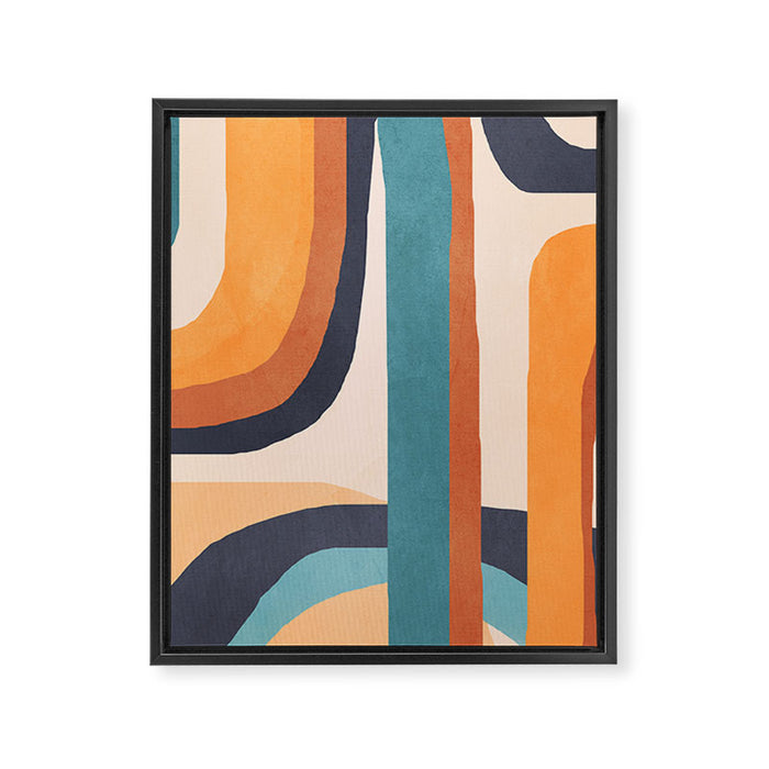Modern Abstract Art 7 Framed Canvas Print Gallery Image 1