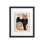 Modern Abstract Art Cat 2 Framed Art Print Gallery Image 5