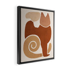 Modern Abstract Art Cat 3 Framed Canvas Print Gallery Image 2